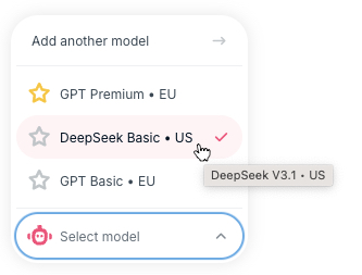 DeepSeek Selector